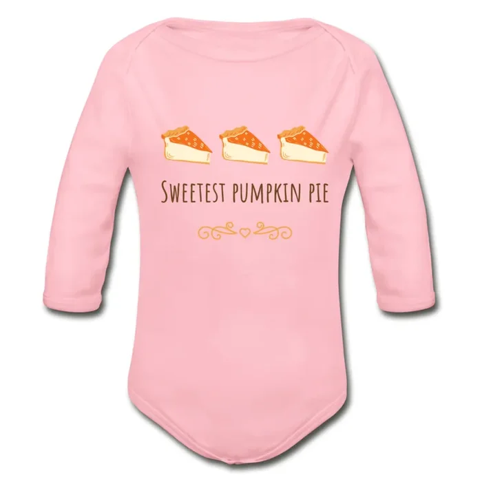 Pumpkin Pie Organic Long Sleeve Onesie