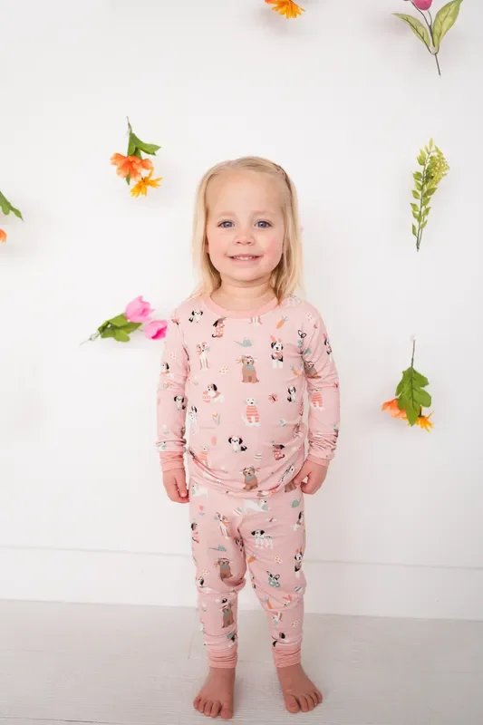 Puppy Egg Hunt (long Sleeve Pj) – Pink