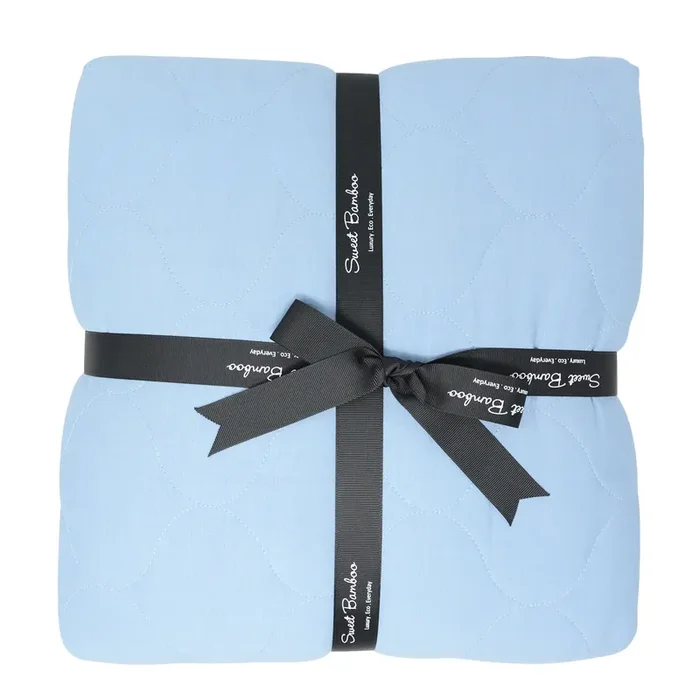 Quilted Blanket – 80 X 60 – Faded Denim