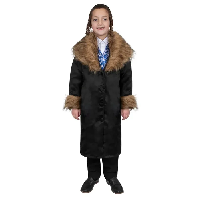 Rabbi Coat With Fur – Kids
