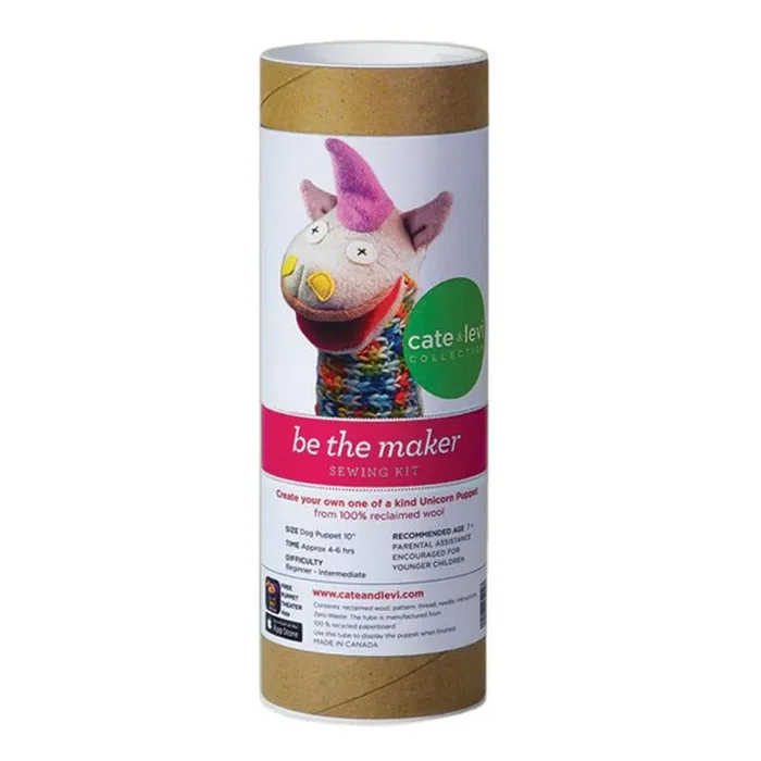 Recycled Wool Puppet Making Kit – Unicorn