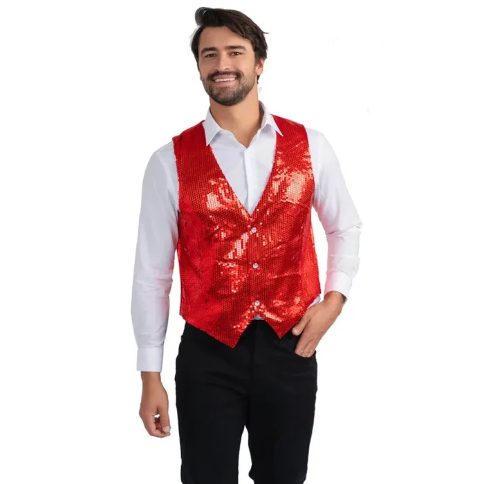 Red Sequin Vest – Adults