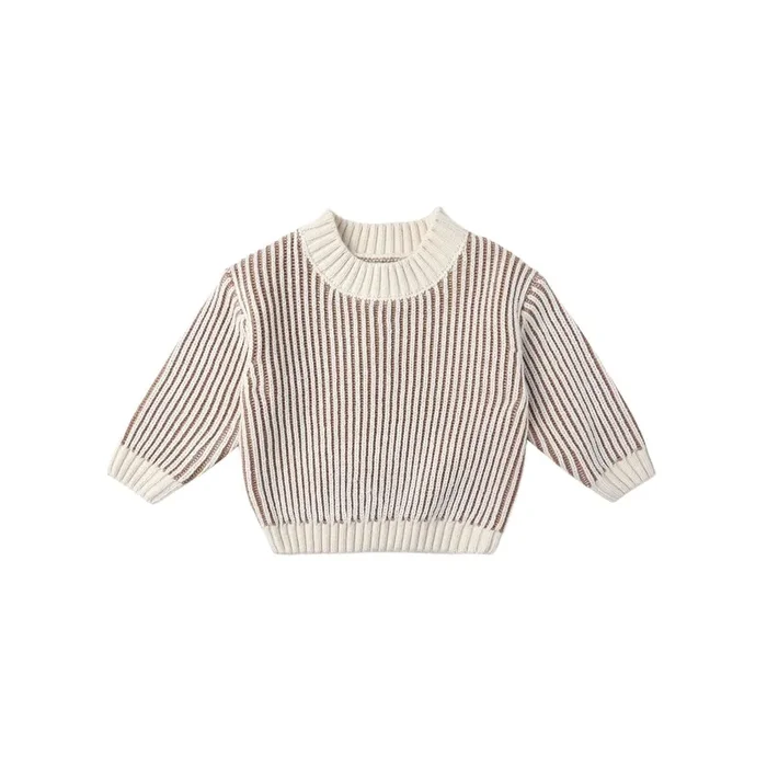 Relaxed Knit Sweater – Gold