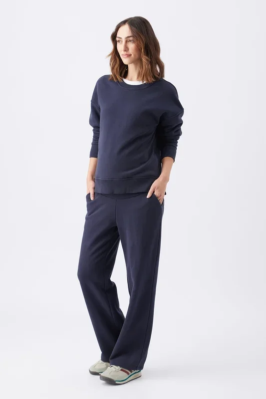 Relaxed Straight Leg Umstands-Jogginghose navy