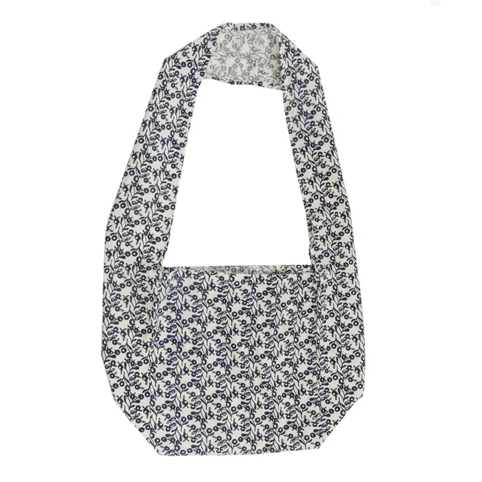Reusable Shopping Bag with Long Handle – Cotton Lilly Pilly Indigo