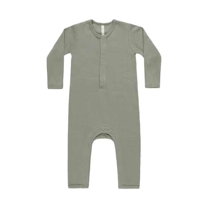 Ribbed Baby Jumpsuit – Basil