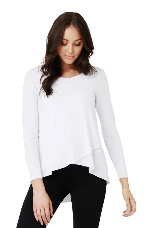 Ripe Maternity & Nursing Raw Edge Top