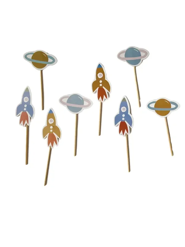 Rocketship Toppers (set Of 8)