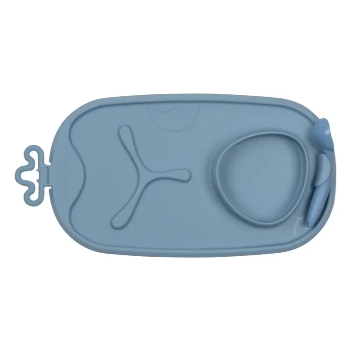 Roll + Go Mealtime Mat – Lullaby Blue