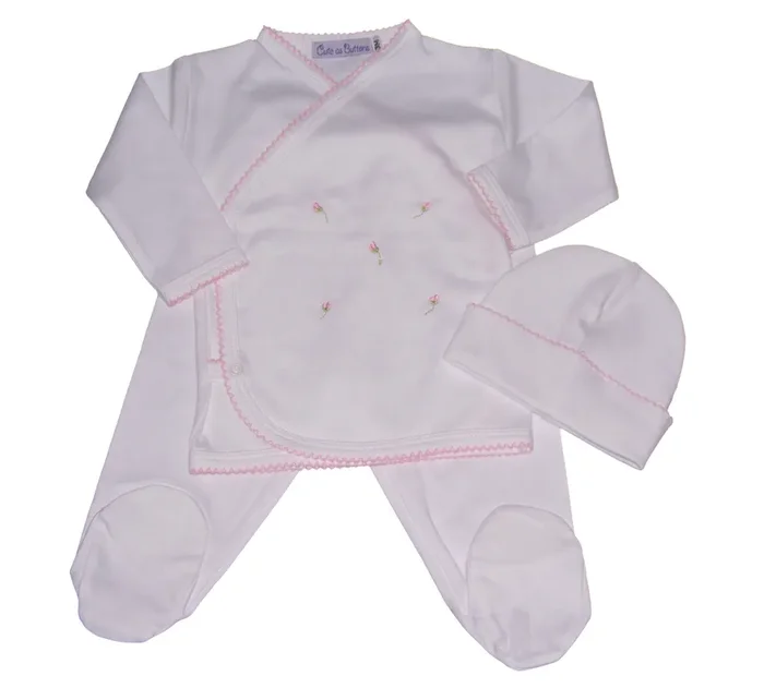 Rosebud Take Me Home Layette 3 Piece Set
