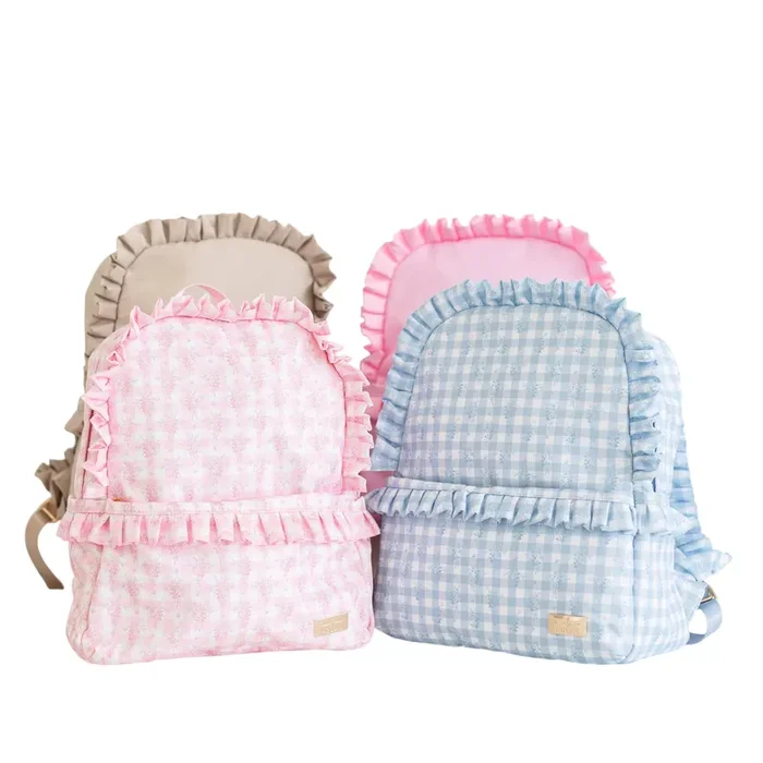 Ruffled Nylon Backpack