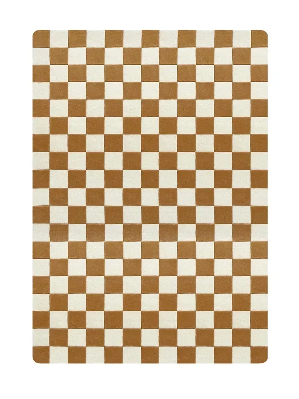 Rug Checkerboard Terra 5.6 X 7.9 Ft