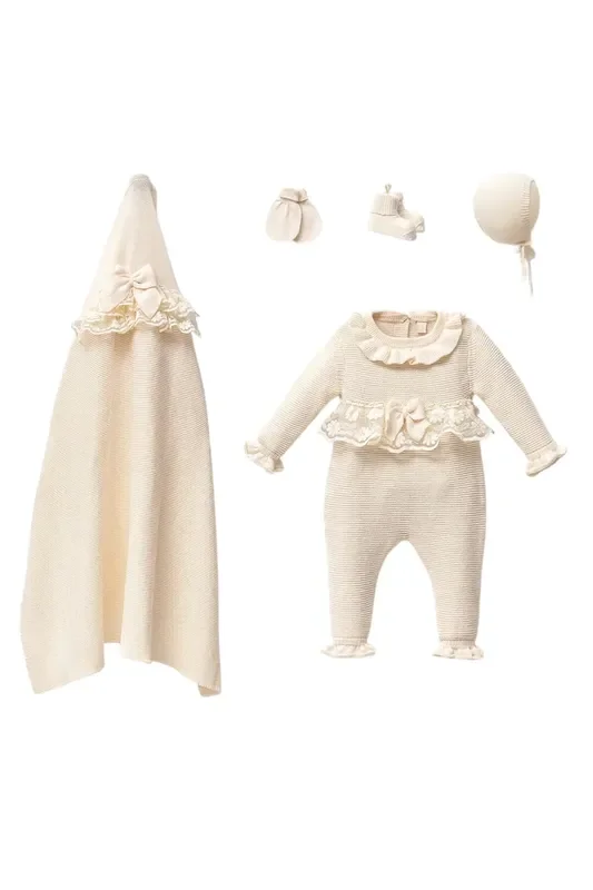 Ruth Knitwear Newborn Homecoming Set (5 Pcs)