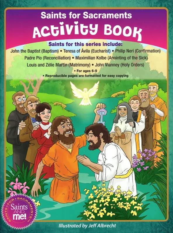 Saints for Sacraments Activity Book – Volume 1