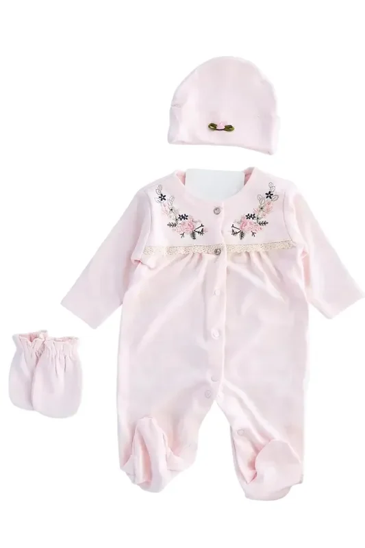 Sakura Jumpsuit Set – 3 Pcs