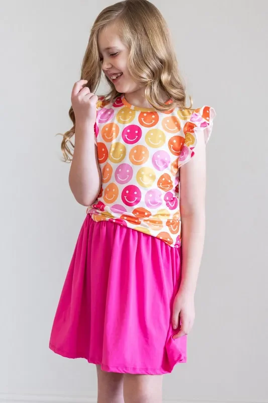 SALE Don’t Worry, Be Hippy S/S Ruffle Tee