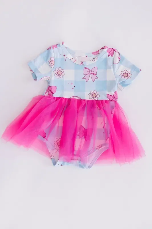 SALE Take Me Out to the Bow Game Tutu Bodysuit