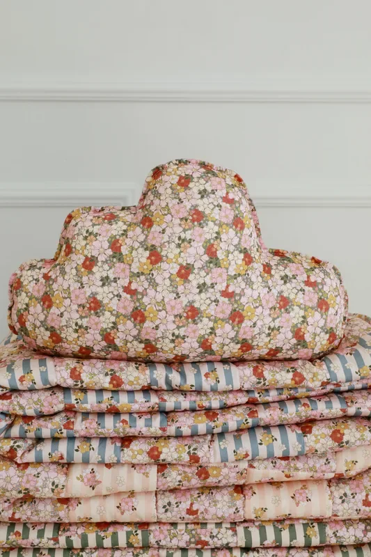 Satin Cotton “green Garden ” Cloud Pillow