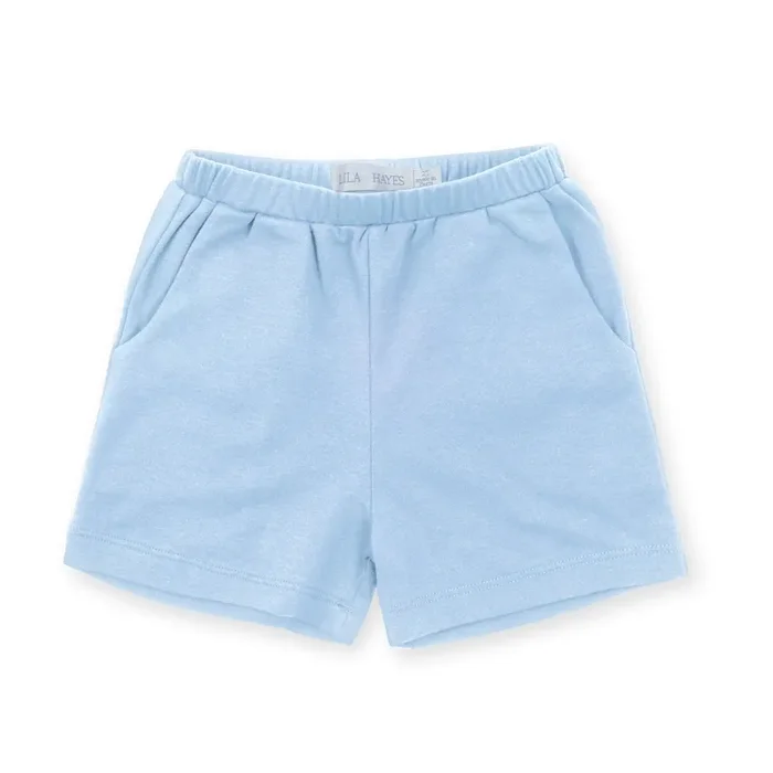 Sawyer Boys’ Pima Cotton Play Shorts – Light Blue