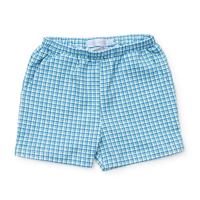 Sawyer Boys’ Pima Cotton Shorts- Hampton Plaid