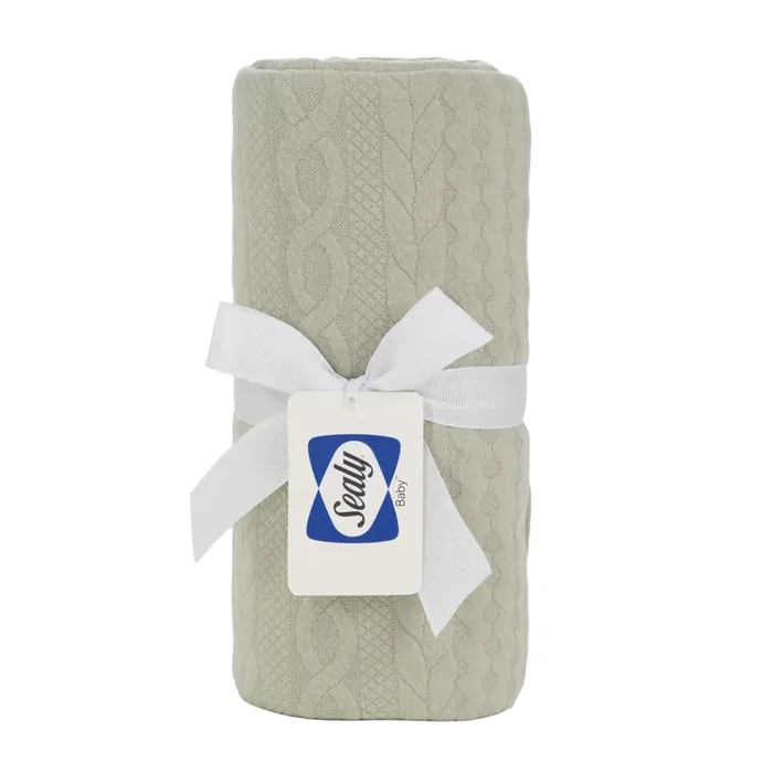 Sealy Baby Knit Blanket – Dusty Olive