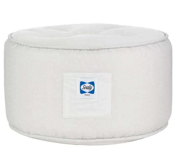 Sealy Pouf – Gray And Dot