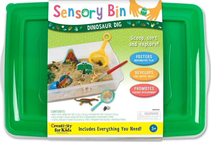Sensory Bin – Dinosaur Dig