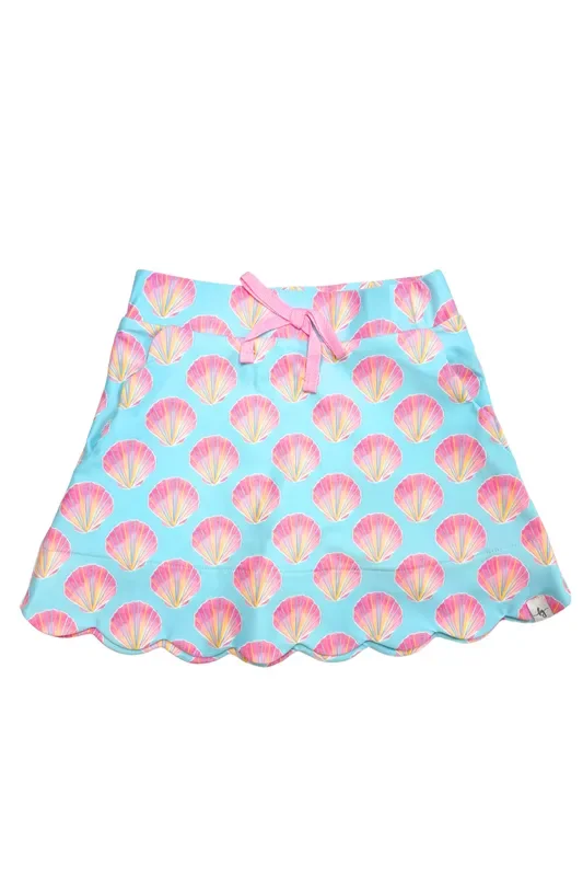 Serene Seashell Athletic Skort