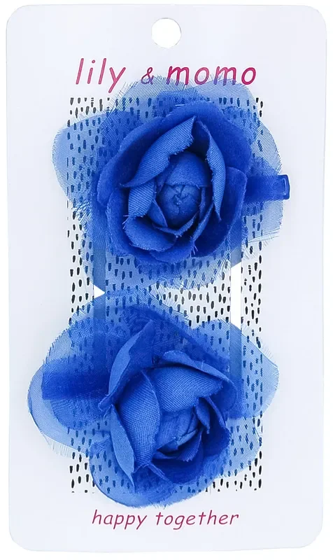 Sharon Rose Hair Clips – Blue