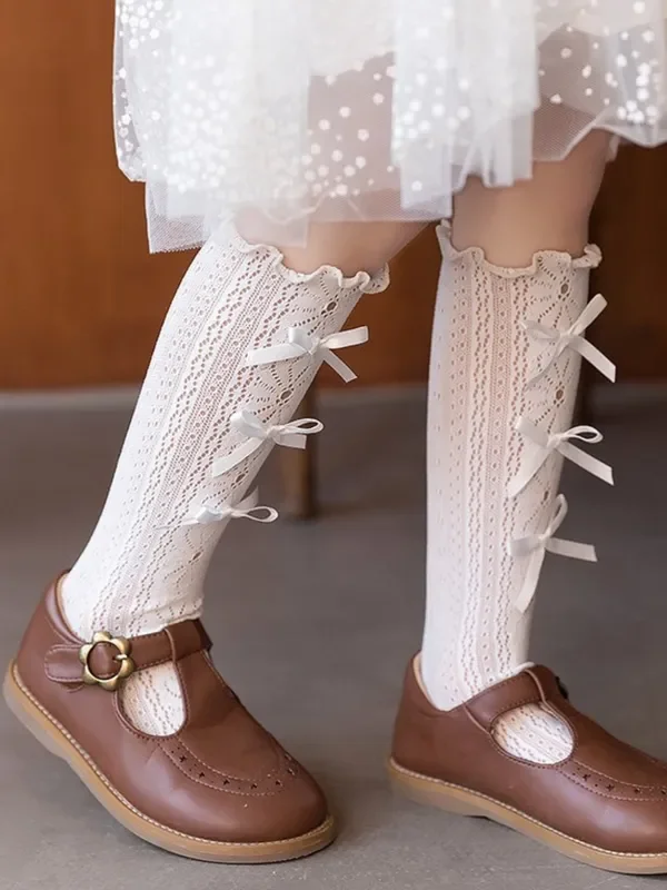 She’s So Charming Lettuce Edge Knee-High Socks