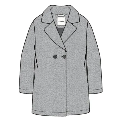 SHERPA COAT WOVEN-GREY LT.