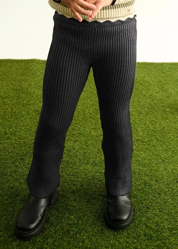 Shimmer Ribbed Flare Legging