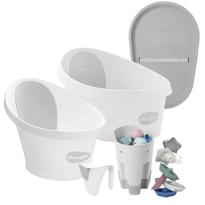 Shnuggle Growing Family Bath Time 7-Piece Bundle