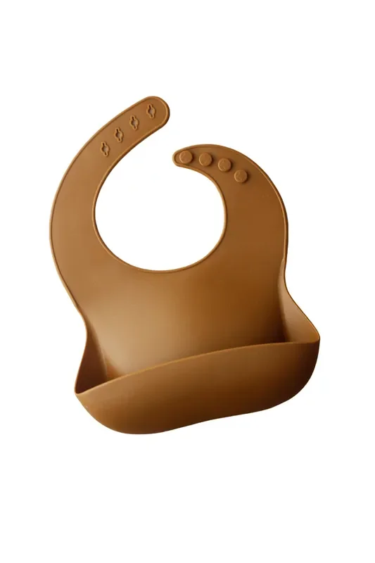 Silicone Baby Bib – Clay