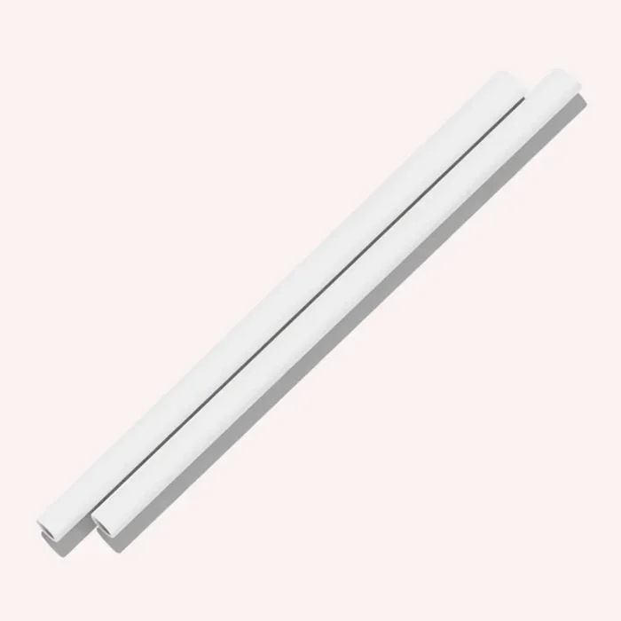Silicone Straw 2pk – White