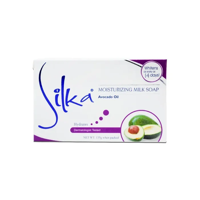 Silka Moisturizing Milk Soap with Avocado Oil, 135g