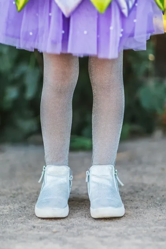 Silver Glitter Tights