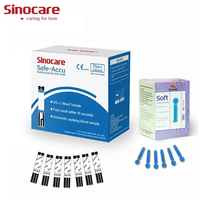 Sino Care Safe Accu Blood Sugar Strips – 50s