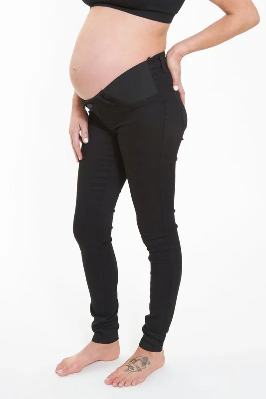 Skinny maternity jeggings, black