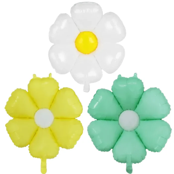 Small Daisy Foil Balloon – 20 ” Groovy Party Decor