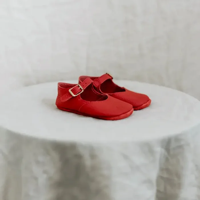 Soft Soled Mary Jane – Red
