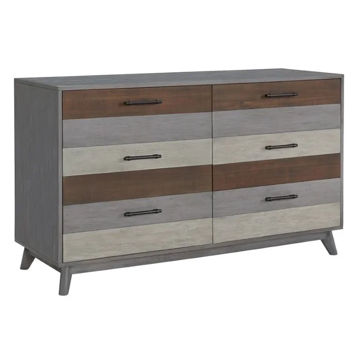 Soho Baby Cascade 6 Drawer Dresser Multi tone Gray