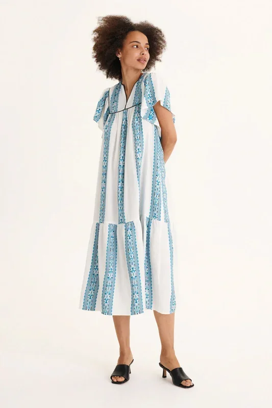 Solene Long Dress Whisper White