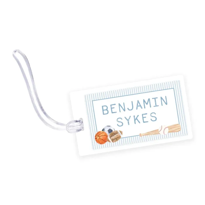 Sports Laminated Bag Tag