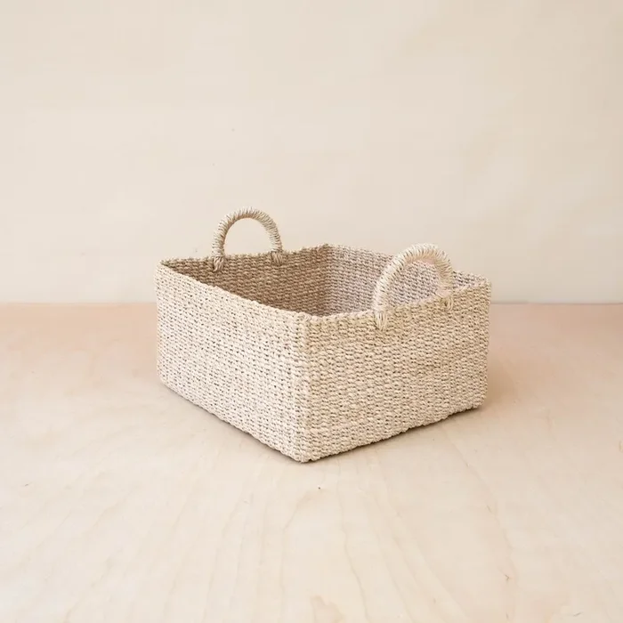 Square Tabletop Basket – Weave Basket | Likhâ