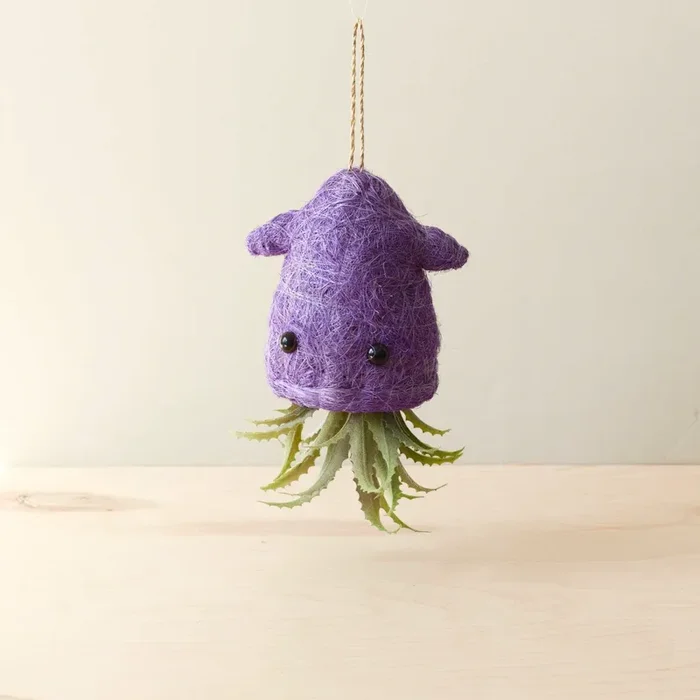 Squid Hanging Planter For Air Plants – Handmade Plant Pot | Likhâ