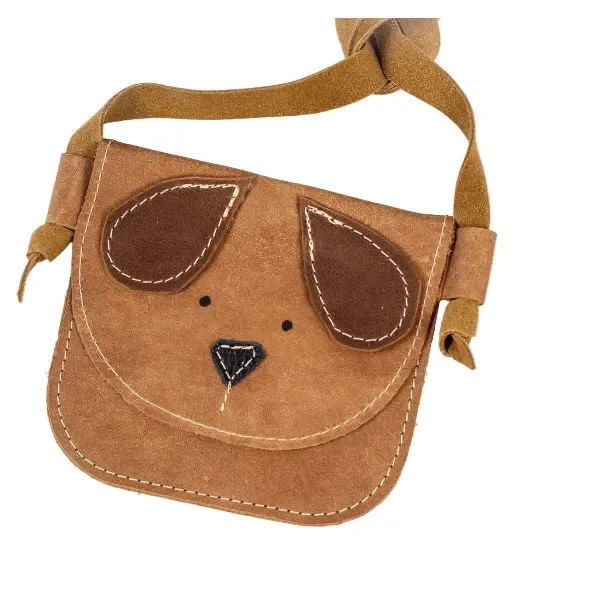 Starry Knight Leather Purse- Brown Doggie