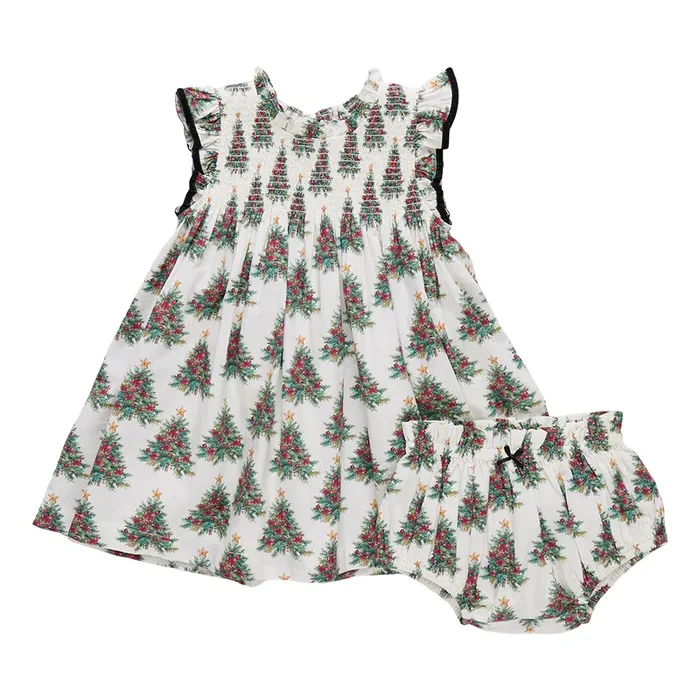 Stevie Dress Set | Vintage Trees