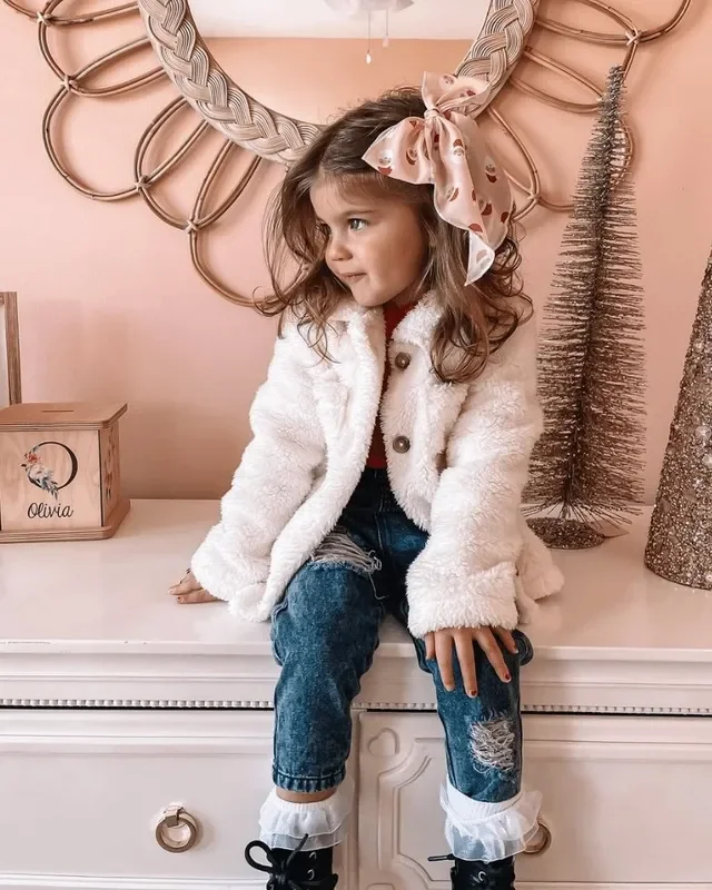 Stevie Teddy Jacket – Ivory
