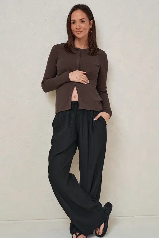 Storyline Long Sleeve Top – Chocolate